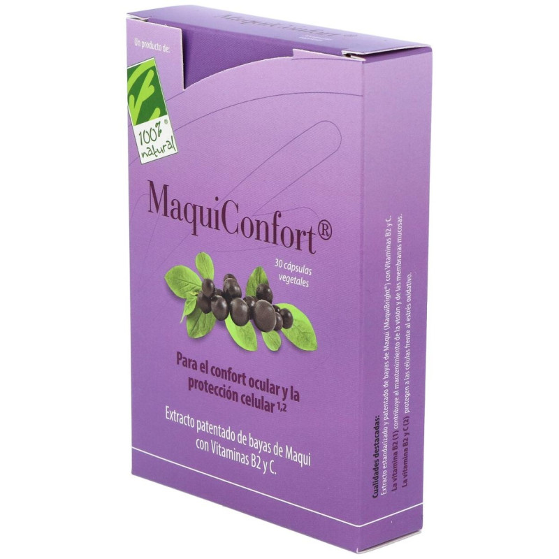 100% Natural Maquiconfort 30 Cápsulas Vegetales