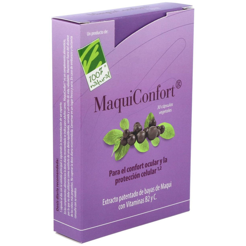 100% Natural Maquiconfort 30 Cápsulas Vegetales