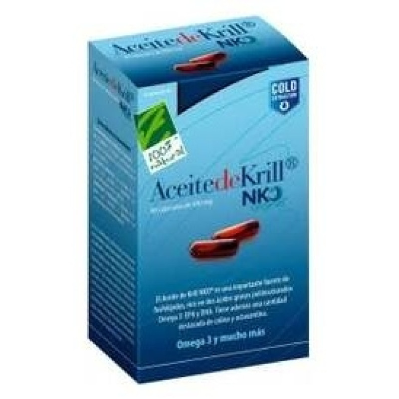 100% Natural Aceite de Krill Nko 80 Perlas de 500mg - Cien por Cien Natural