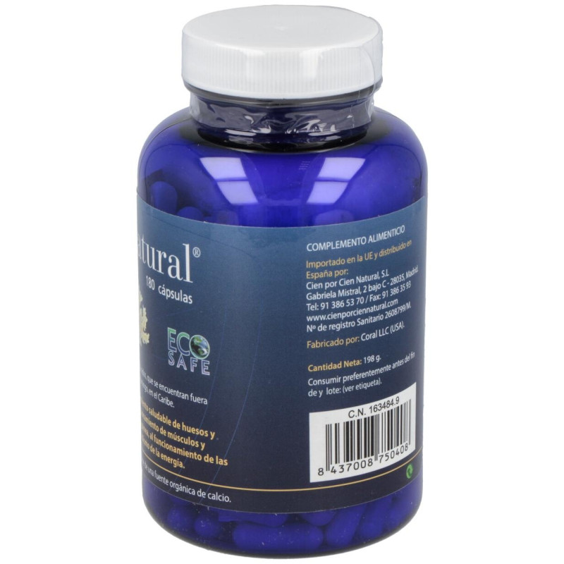 100% Natural Coralnatural 180 Cápsulas