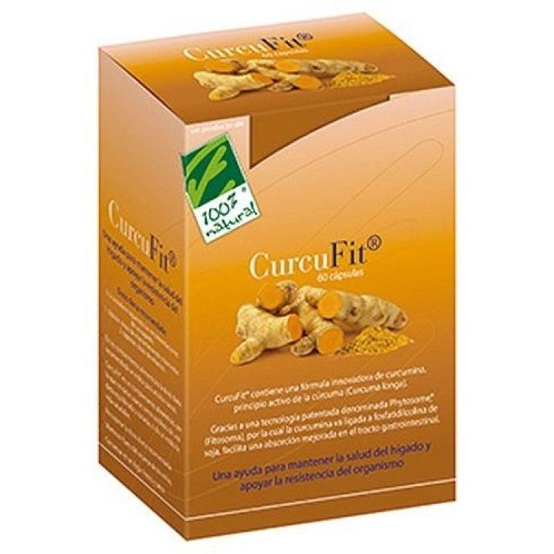 Curcufit 60 Cápsulas 100% Natural - Cien por Cien Natural