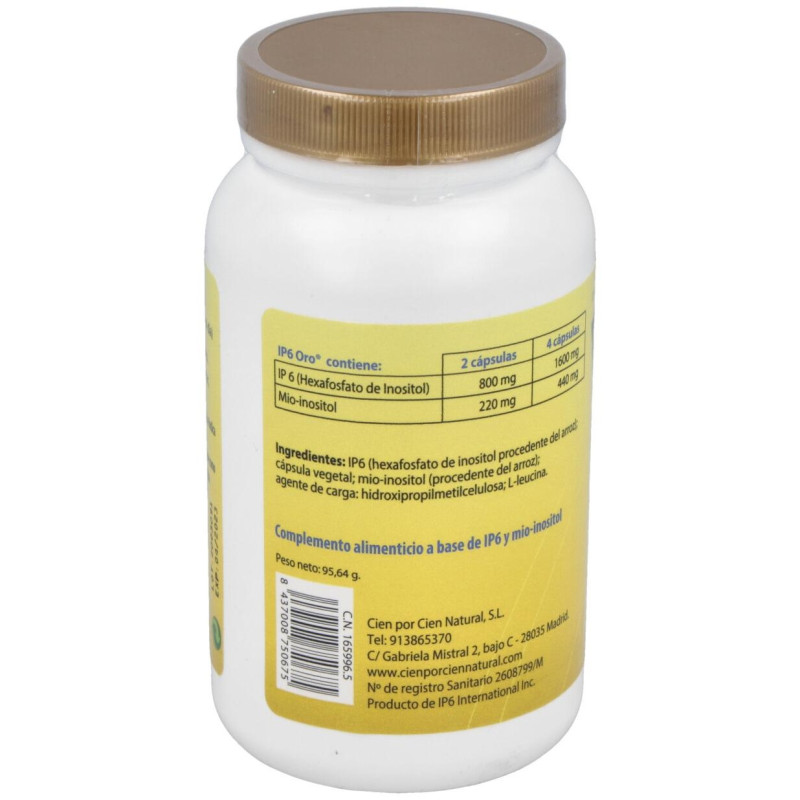 100% Natural Ip6 Oro 120cáps - Cien por Cien Natural