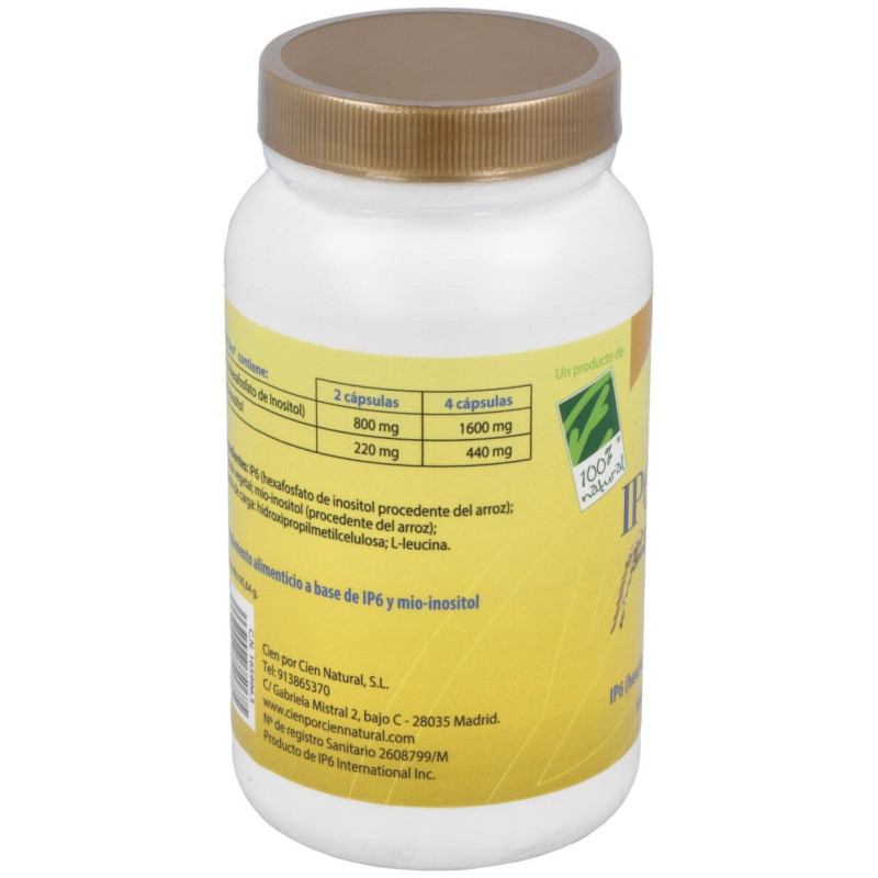 100% Natural Ip6 Oro 120cáps - Cien por Cien Natural