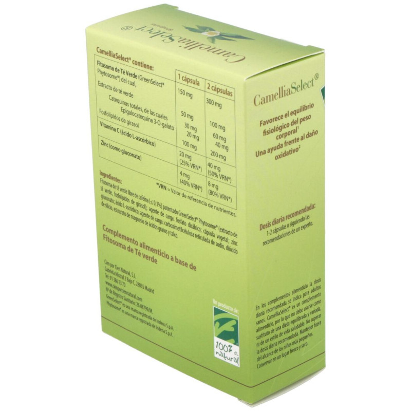 100% Natural Camellia Select Antioxidante 60Cáps