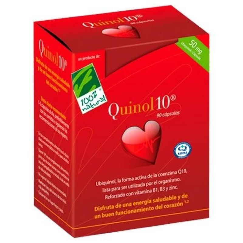 100% Natural Quinol 10 90 Cápsulas De 100Mg De Ubiquinol