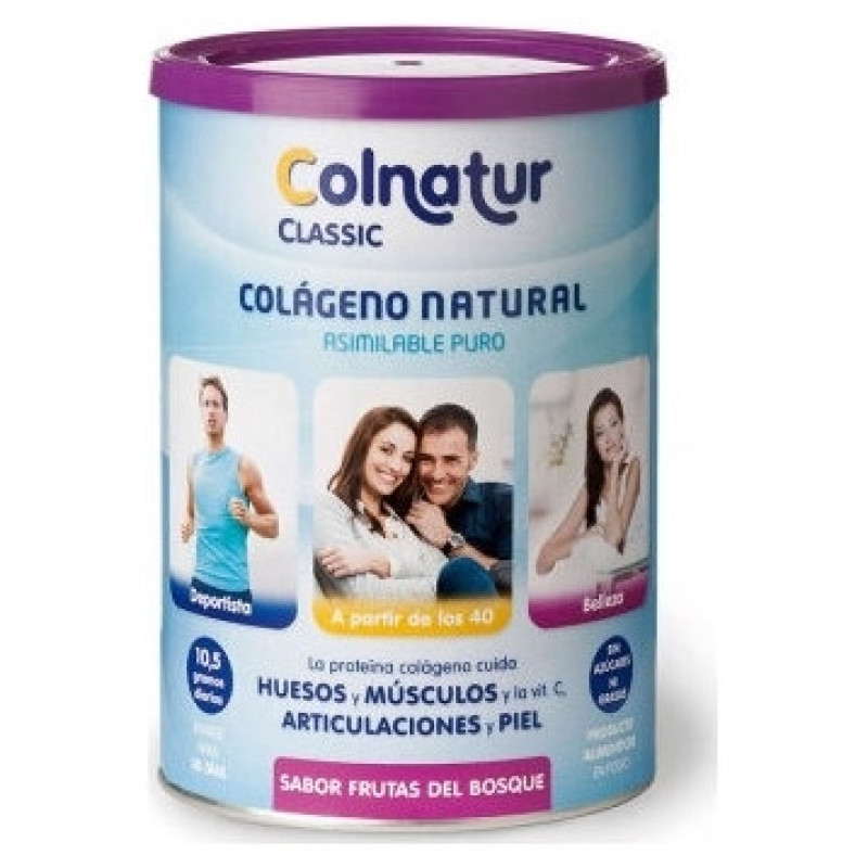 Classic Colágeno Natural Sabor Frutos del Bosque, 315 g - Colnatur