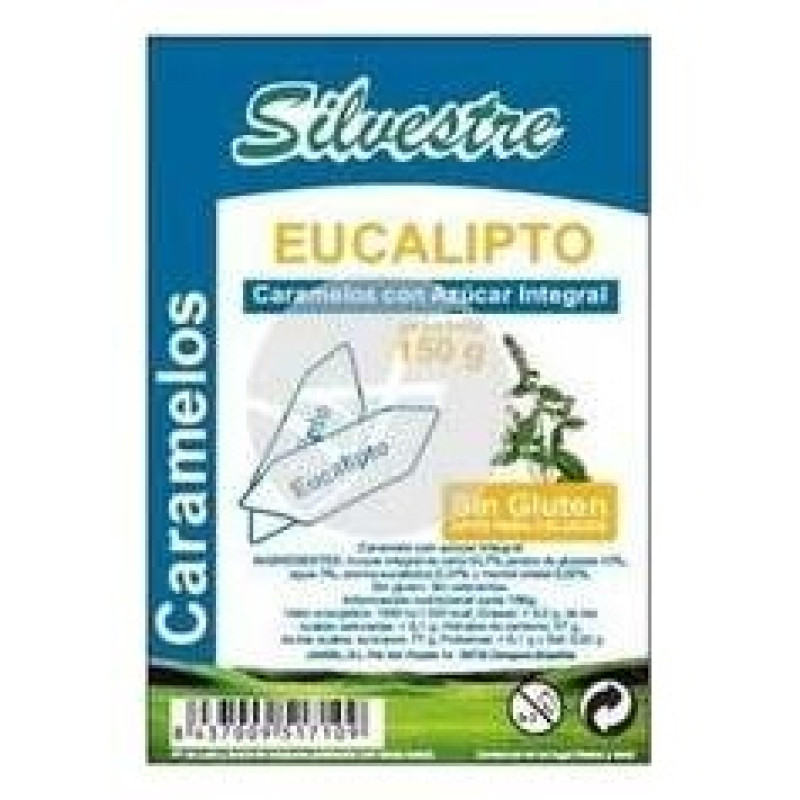 Caramelos de Eucalipto Azucar de Caña 150gr - Silvestre