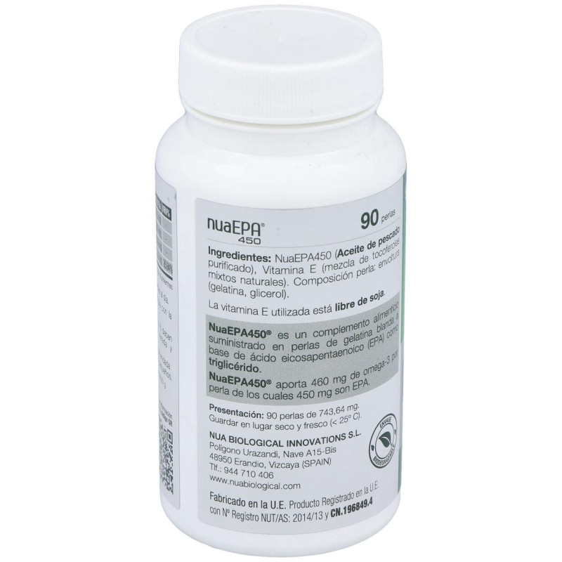 Biological Nuaepa 450 para la Tensión y Triglicéridos 90 Perlas - Nua