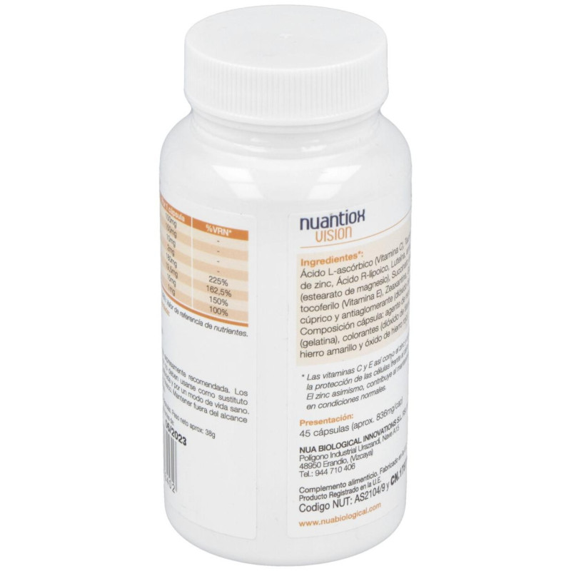 Biological Innovations Nuantiox Visión 45caps - Nua