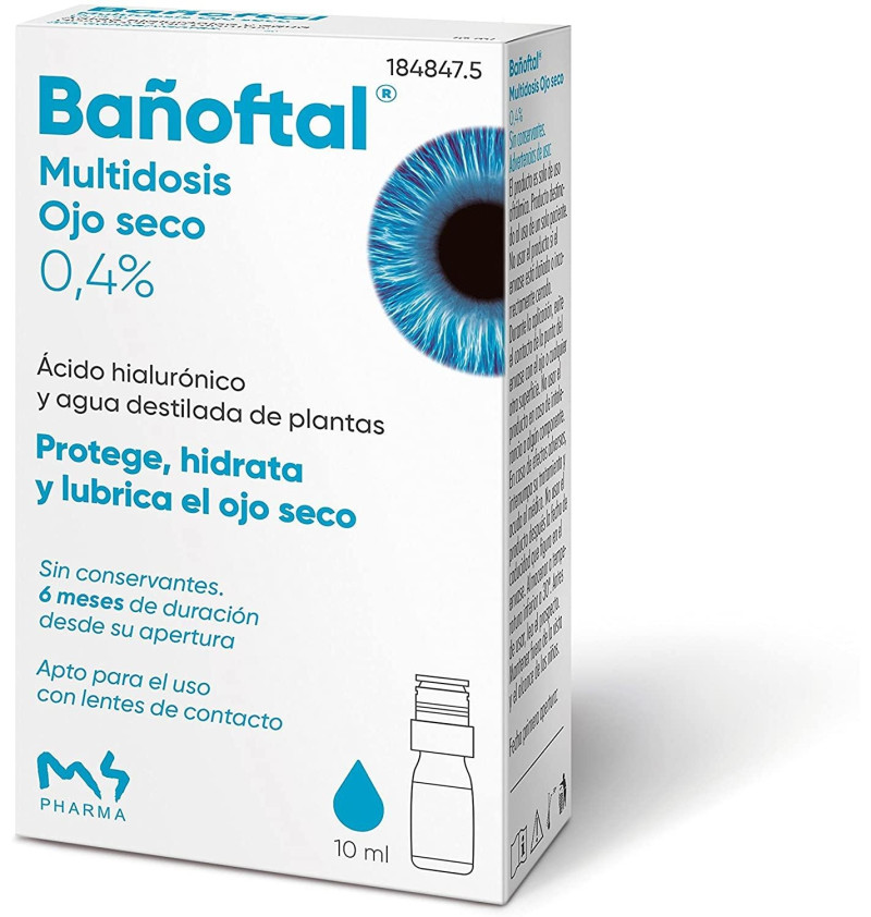Bañoftal Multidosis Ojo Seco 0.4% (1 Envase 10 ml) - M4pharma