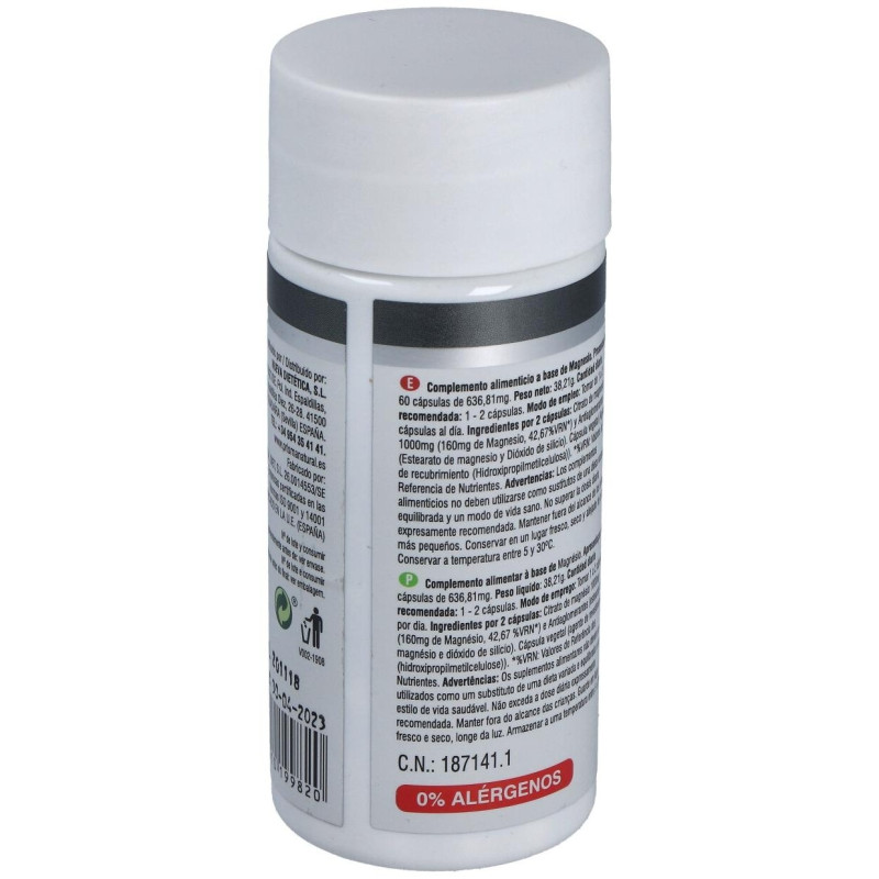 Nueva Dietetica Magnesio 537 mg, 60 Cápsulas - Prisma Natural