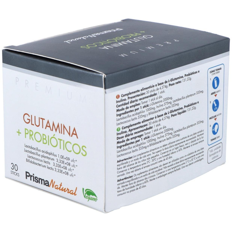 Glutamina + Probióticos 30 Sticks - Prisma Natural