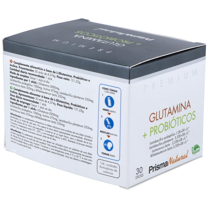 Glutamina + Probióticos 30 Sticks - Prisma Natural