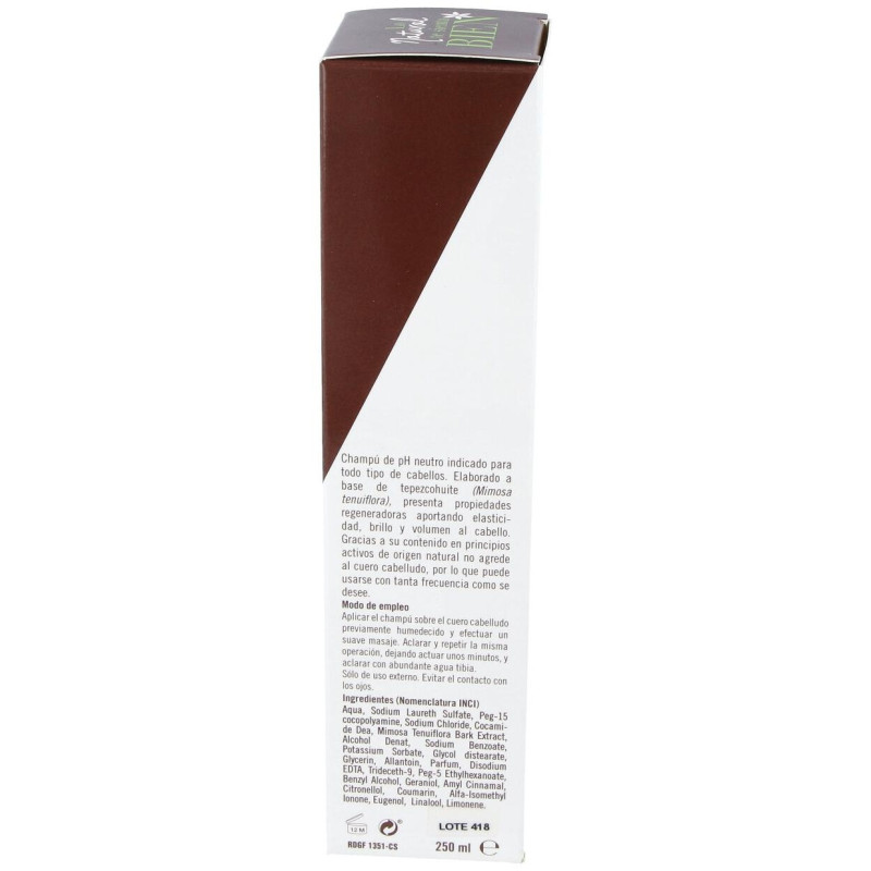Champu Regenerador Tepezcohuite 250 Ml.