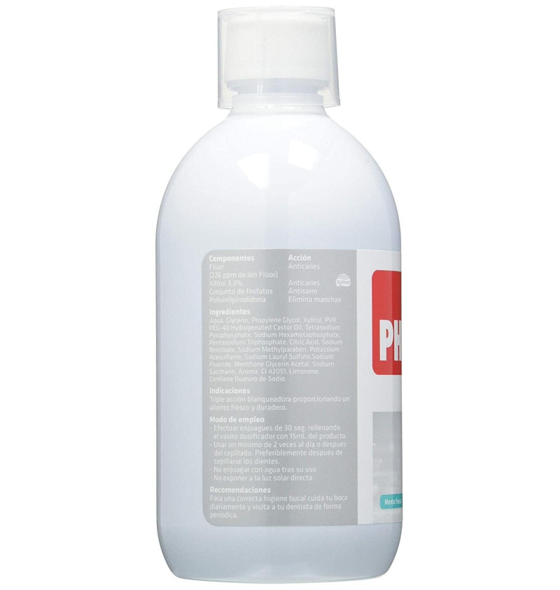 Phb White Enjuague Bucal (1 Envase 500 Ml)