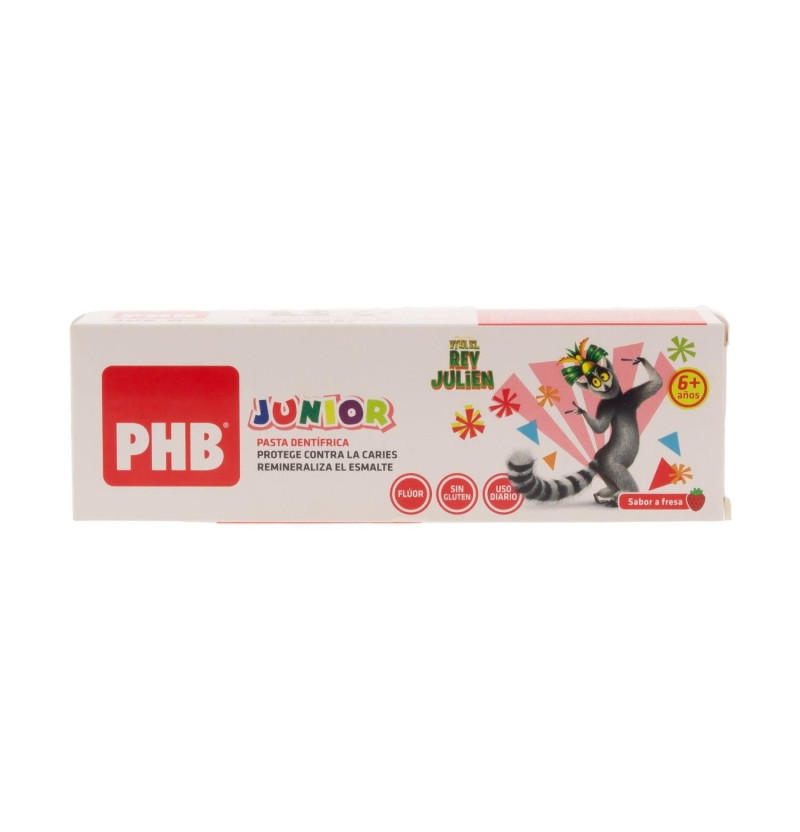Junior Pasta Dental (1 Envase 75 ml Sabor Fresa) - Phb