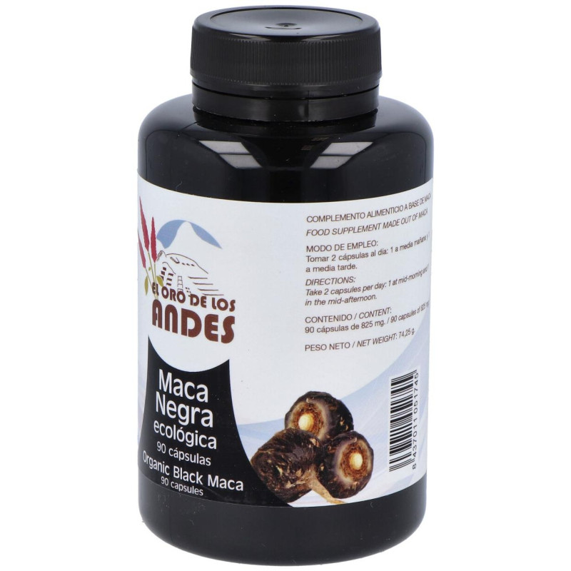 Maca Negra Ecológica 90 Cápsulas - El Oro de los Andes