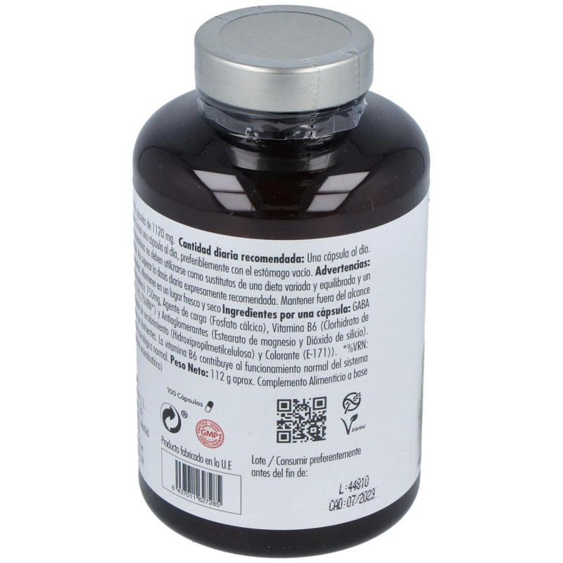 Mundo Natural Gabasor 750 Mg Con B6 100 Cap