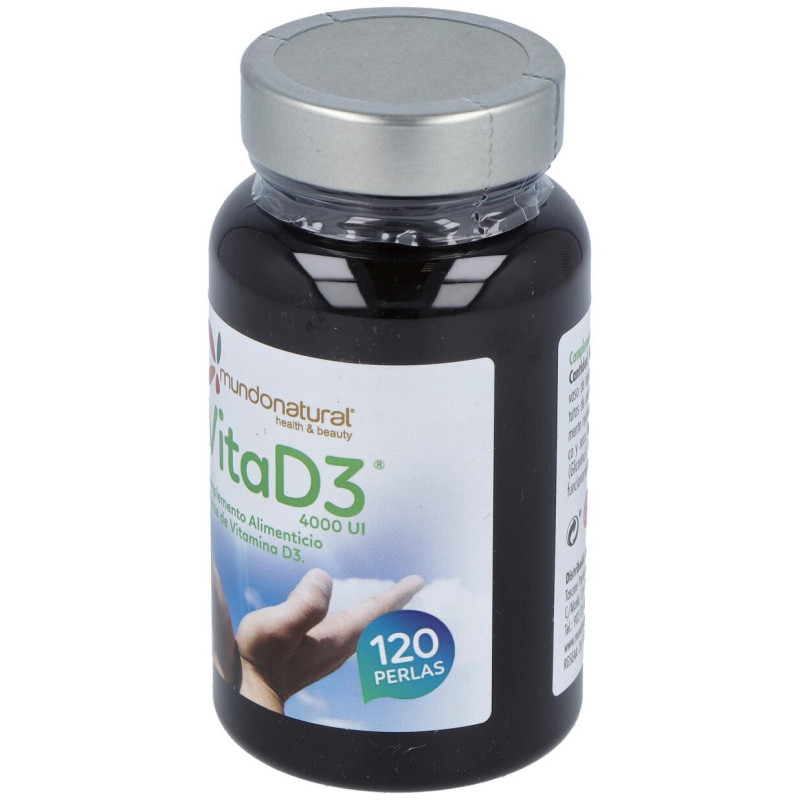 Mundo Natural Vitamina D3 4000ui 120perlas - Mundonatural