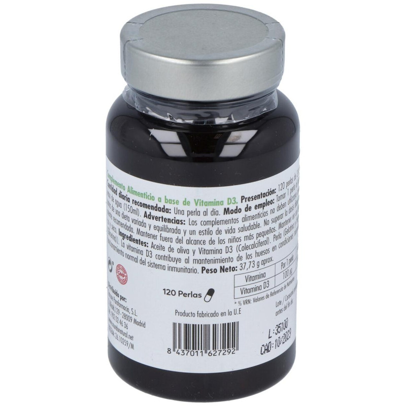 Mundo Natural Vitamina D3 4000ui 120perlas - Mundonatural