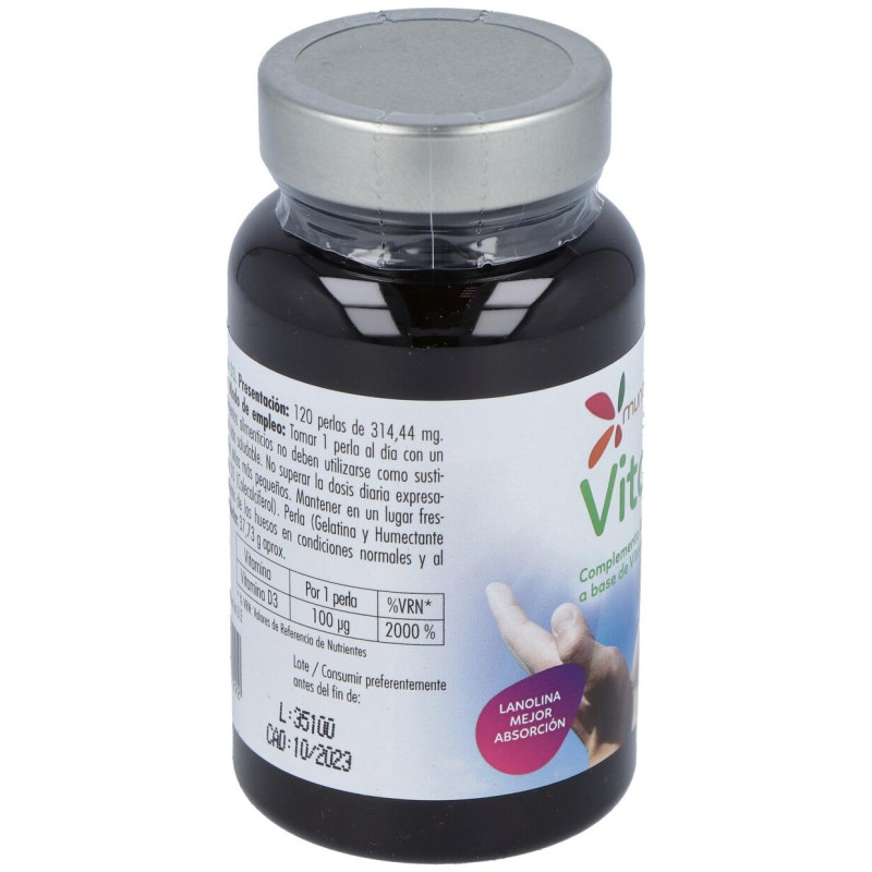 Mundo Natural Vitamina D3 4000ui 120perlas - Mundonatural