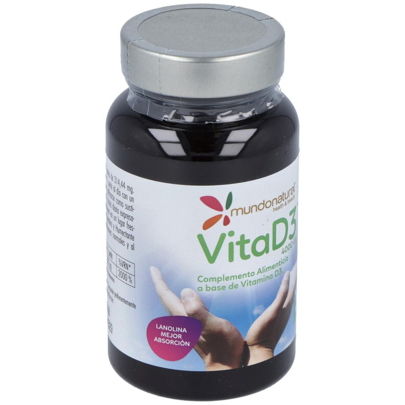 Mundo Natural Vitamina D3 4000ui 120perlas - Mundonatural