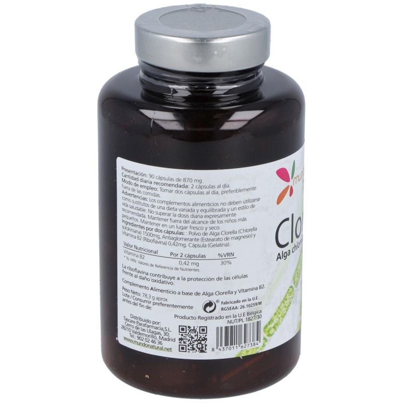 Mundo Natural Clorend 750 mg 90 Cap - Mundonatural