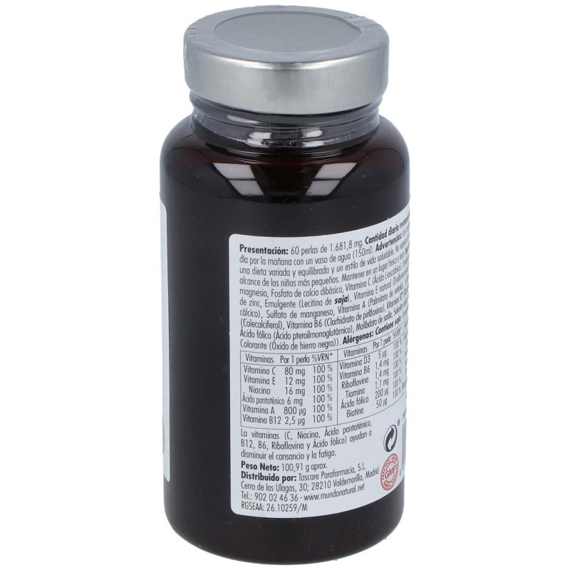 Mundo Natural Enervital Multivitam 60caps - Mundonatural