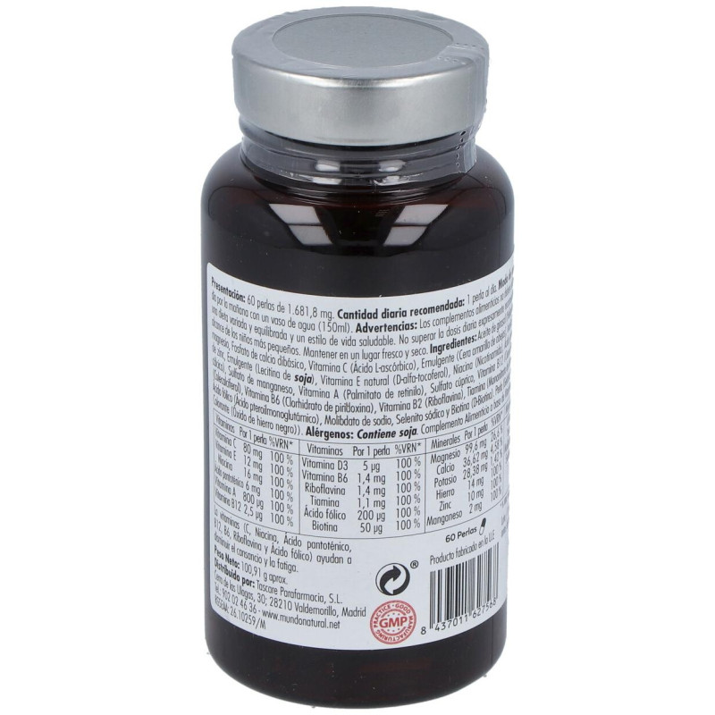 Mundo Natural Enervital Multivitam 60caps - Mundonatural