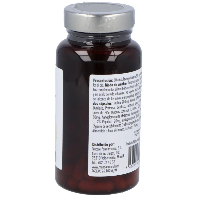 Mundo Natural Gastroenzym 60 Caps - Mundonatural