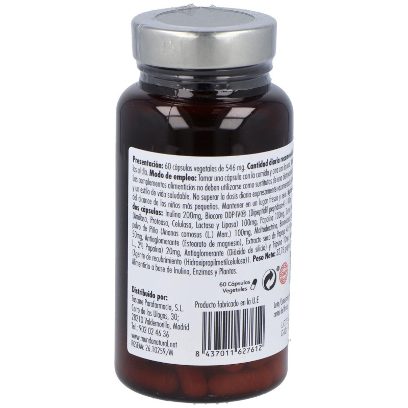 Mundo Natural Gastroenzym 60 Caps - Mundonatural