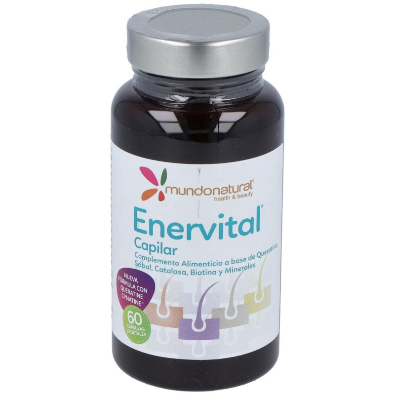 Mundo Natural Enervital Capilar 60 Caps - Mundonatural
