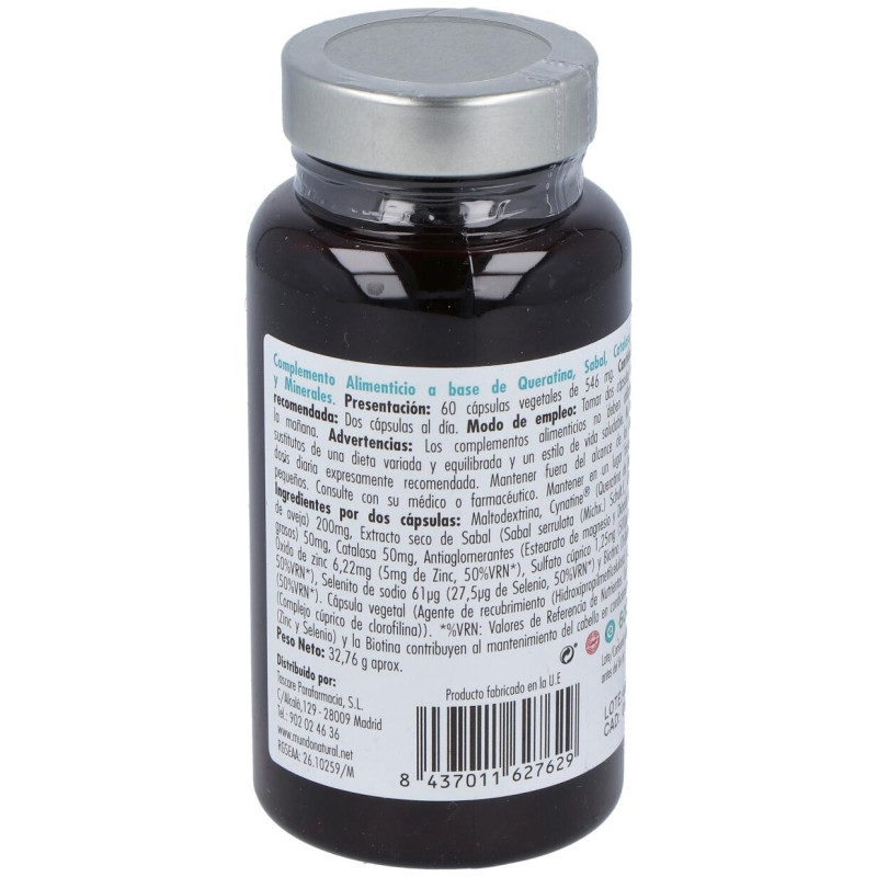 Mundo Natural Enervital Capilar 60 Caps - Mundonatural