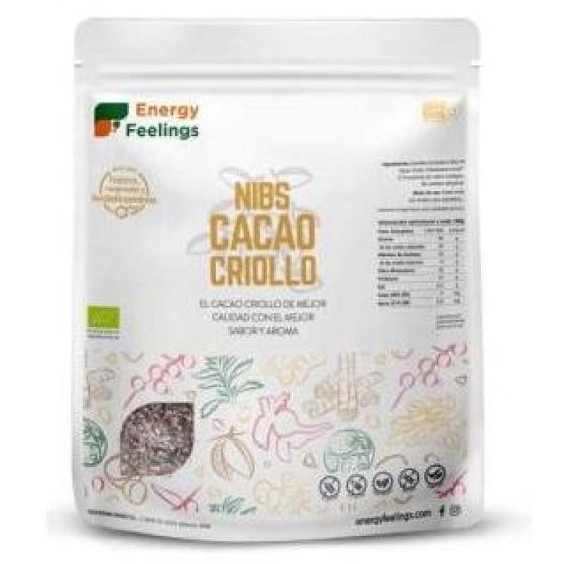 Cacao Criollo Nibs Eco 1000g - Energy Feelings