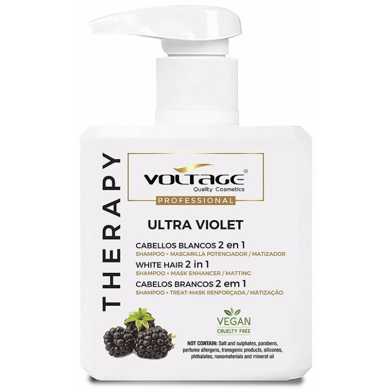 Therapy Ultra Violet Cabellos Blancos 2 En 1 Champú-Mascarilla 500 Ml