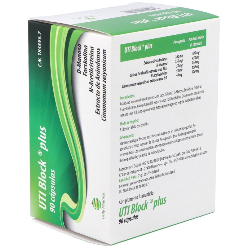 Margan Complemento Alimenticio Uti Block Plus 90 Caps