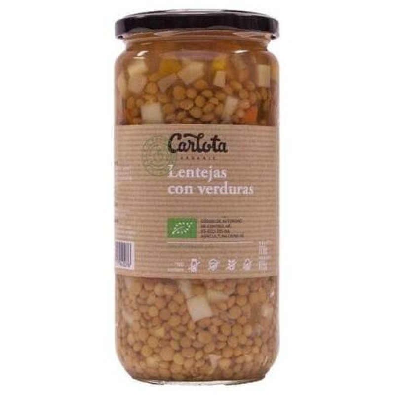 Carlota Organic Lentejas Verduras Bio 720G