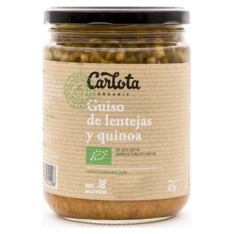 Guiso de Lentejas y Quinoa 425gr. Eco Sg Vegan - Carlota Organic