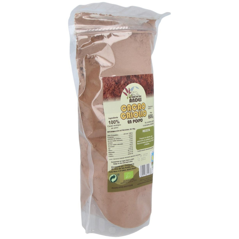 Cacao Criollo en Polvo 600g - El Oro de los Andes