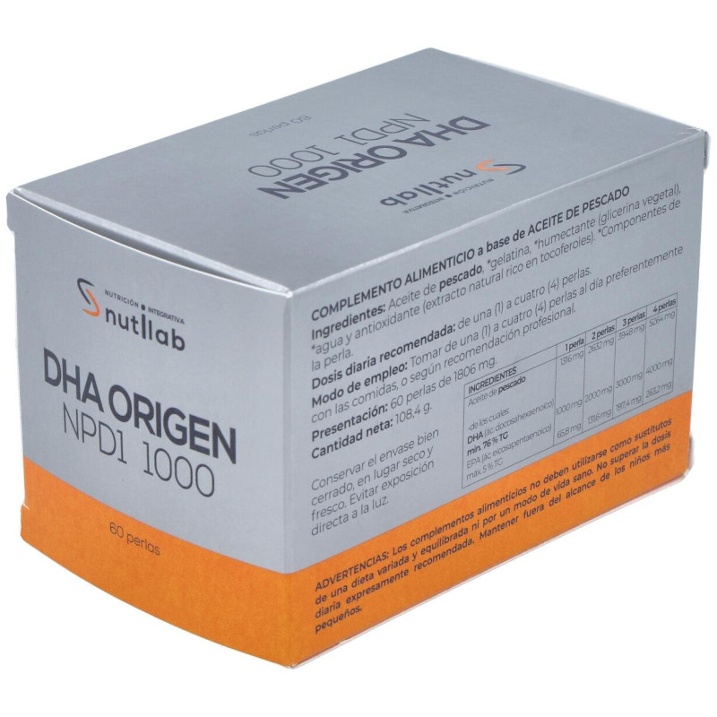 Dha Origen Npd1 1000 Blister 60perlas - Nutilab