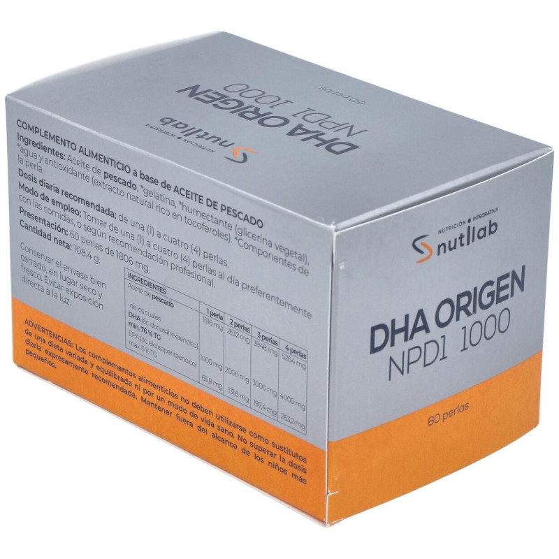 Dha Origen Npd1 1000 Blister 60perlas - Nutilab