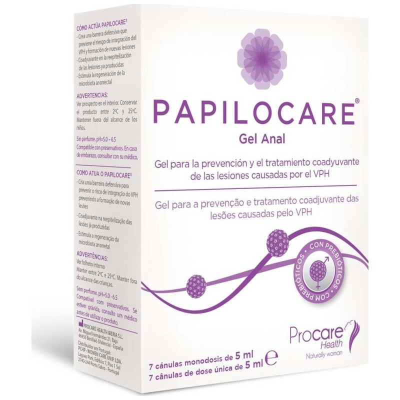 Papilocare Gel Anal 7 Cánulas 5Ml