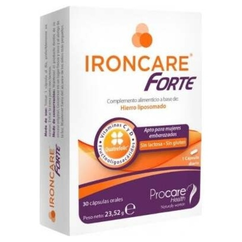 Procare Health Ironcare Forte, 30 Cápsulas - Procare_health