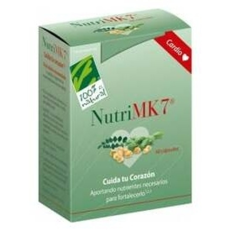 100% Natural Nutrimk7 Cardio Caja con 60 Cápsulas Vegetales - Cien por Cien Natural