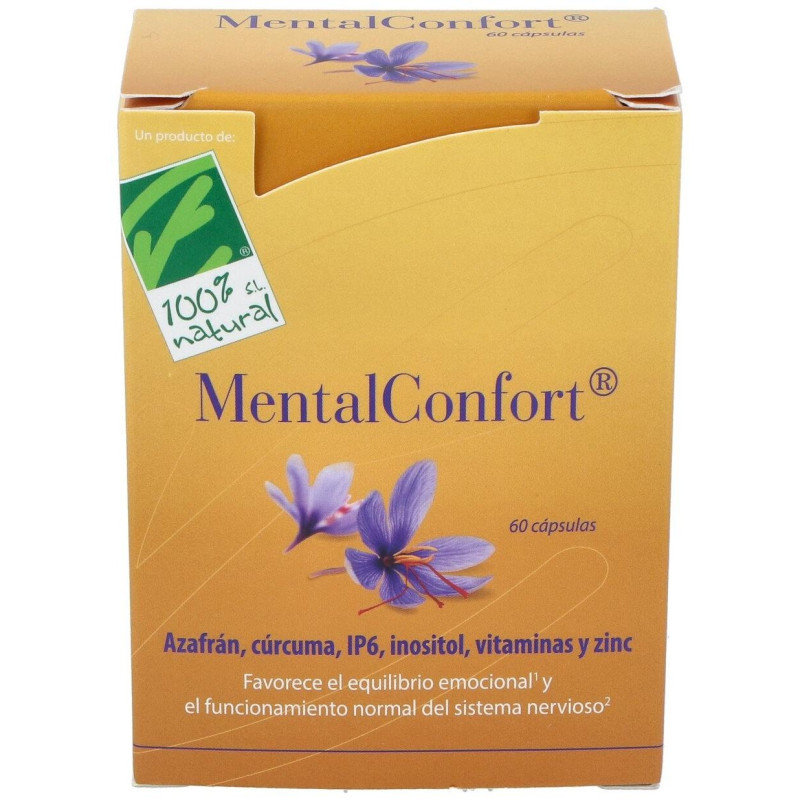Natural Mentalconfort 60caps Vegetales - Cien por Cien Natural