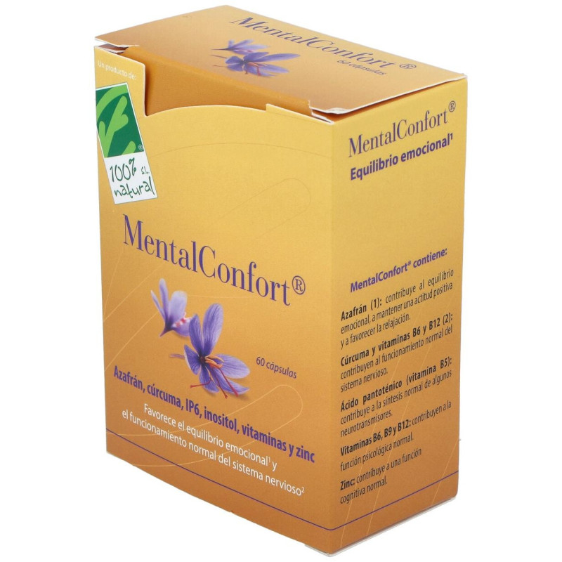 Natural Mentalconfort 60caps Vegetales - Cien por Cien Natural