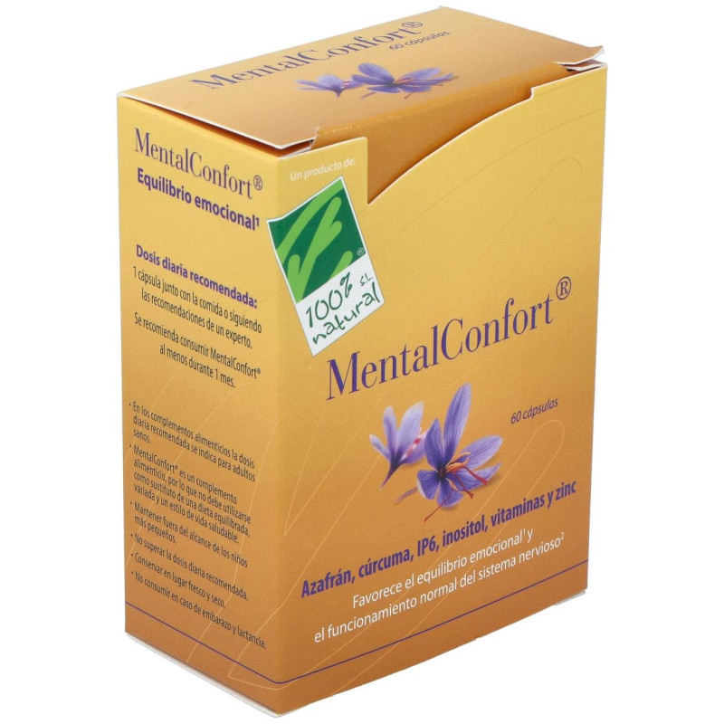 Natural Mentalconfort 60caps Vegetales - Cien por Cien Natural