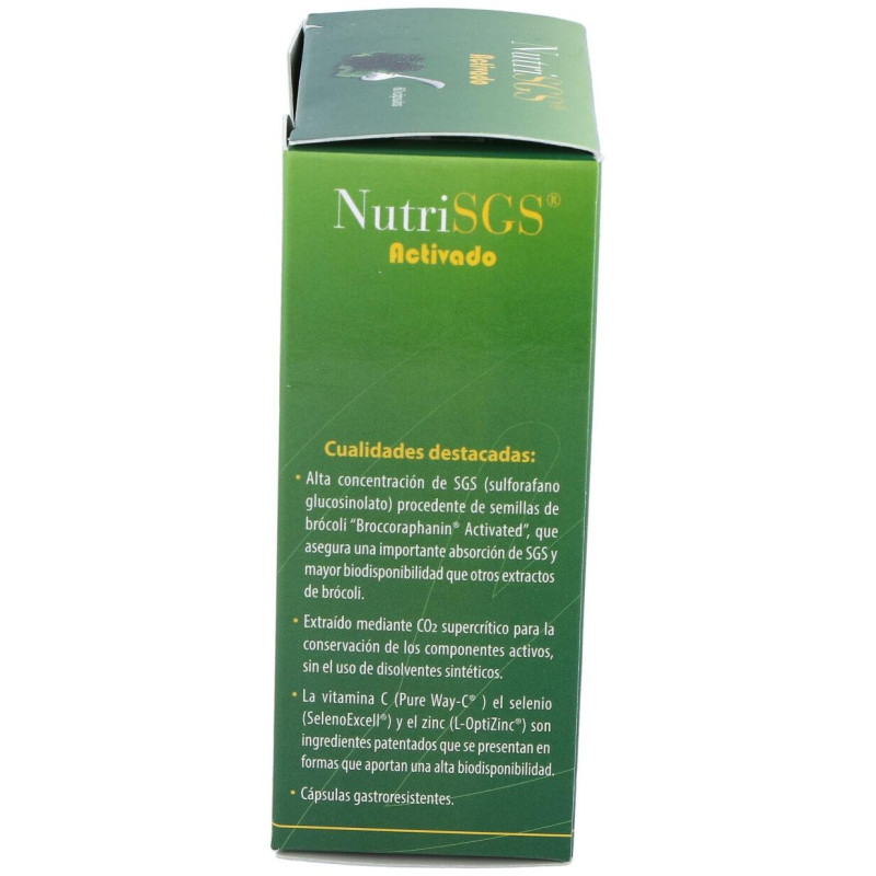 Nutrisgs Activado 60 Cápsulas - Cien por Cien Natural