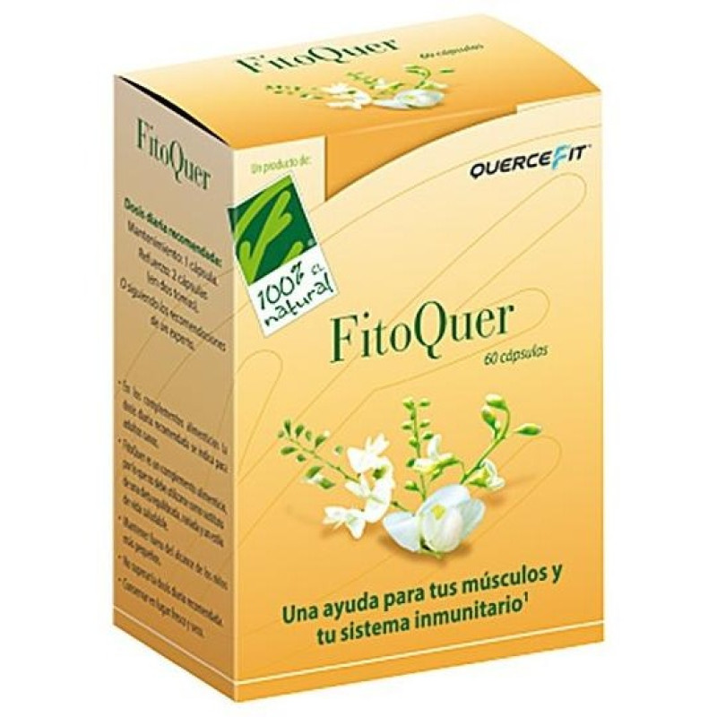100 % Natural Fitoquer con Quercetina 60 Cápsulas - Cien por Cien Natural