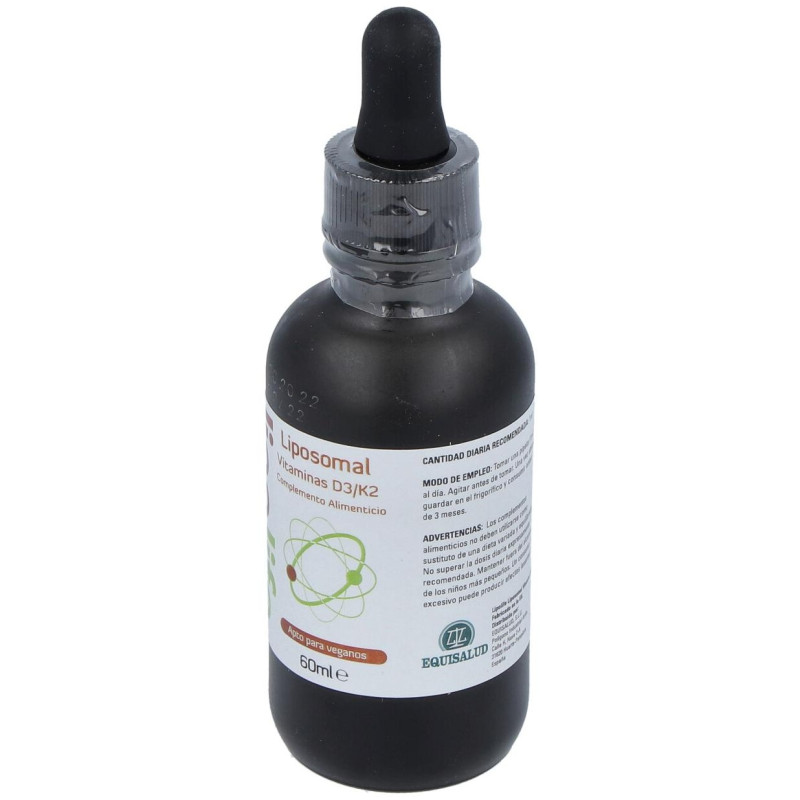 Liposomal Vitaminas D3/k2 60ml. Lipolife - Equisalud